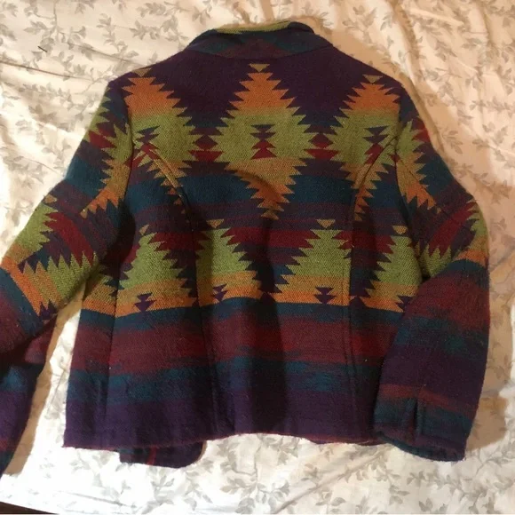 Colorful Geometric NW Pattern Jacket - Picture 2 of 2